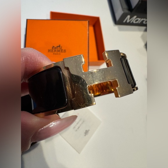 Hermes Gold and Black Bracelet - Picture 11 of 14